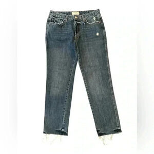 We the Free Free People Distressed Straight Jeans Size 28